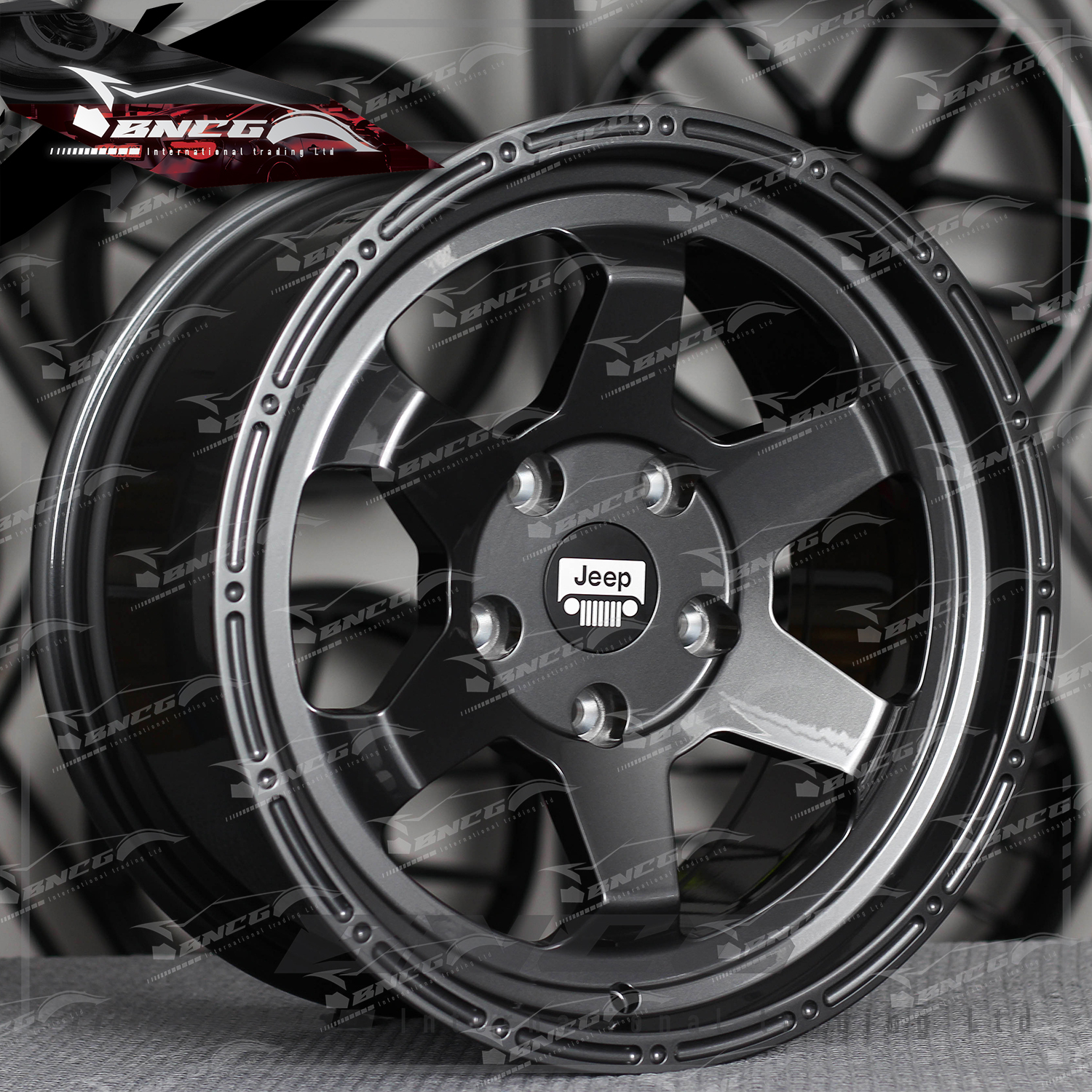 單片式 萬噸鍛造工藝輪圈 JEEP 品牌訂製鋁圈 改裝 高強度 輕量化 客製化 訂製鋁圈