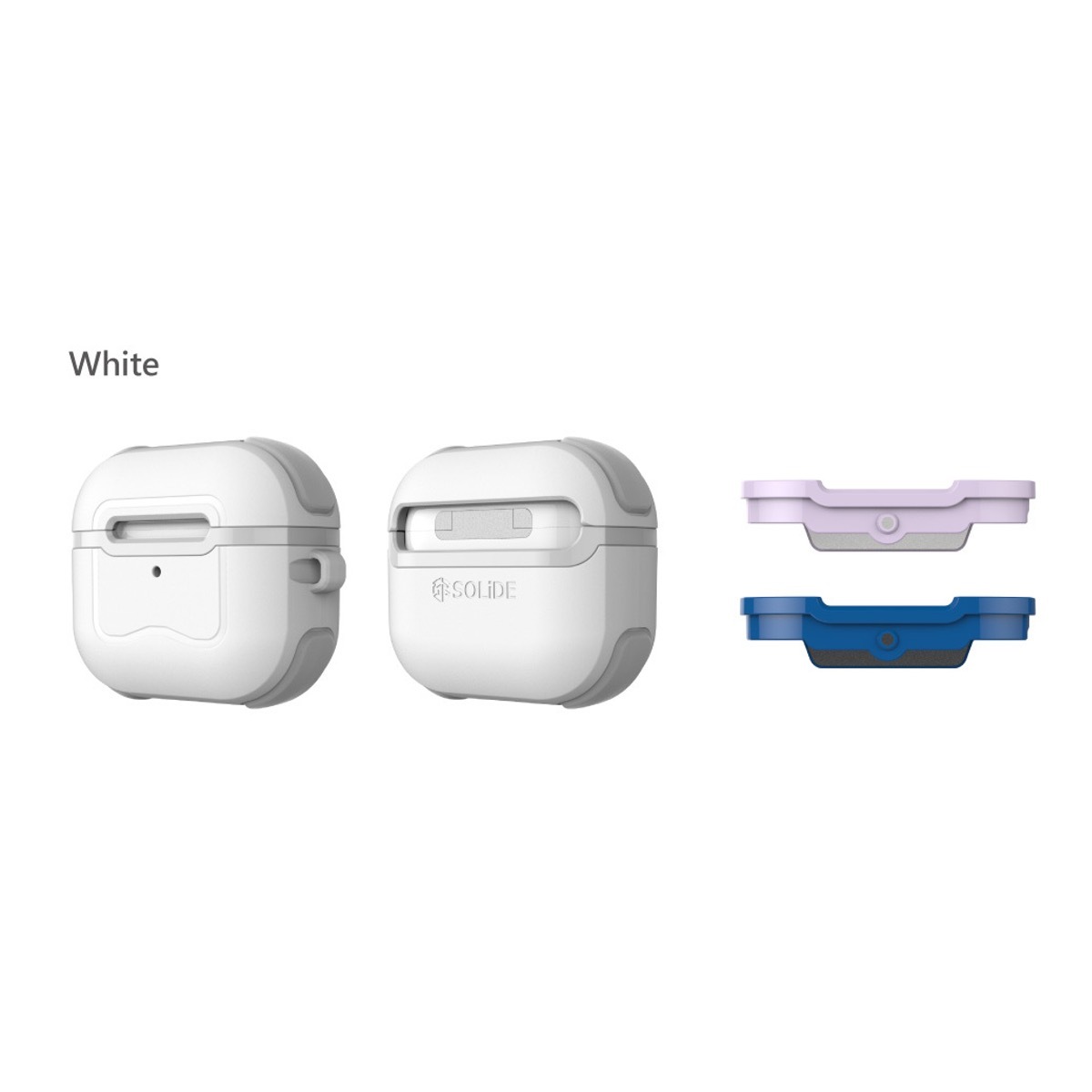 AirPods 3  SOLiDE Pocket-白色 抗菌軍事防撞保護殼