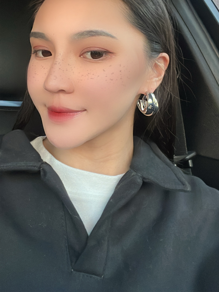 大三環麻花耳環*2色