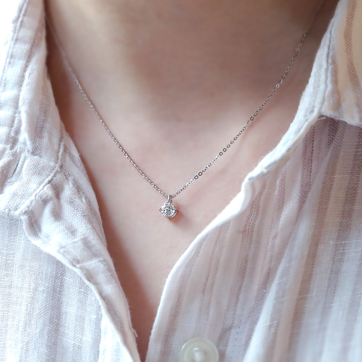 抓住愛 — GIA30分鑽石項鍊