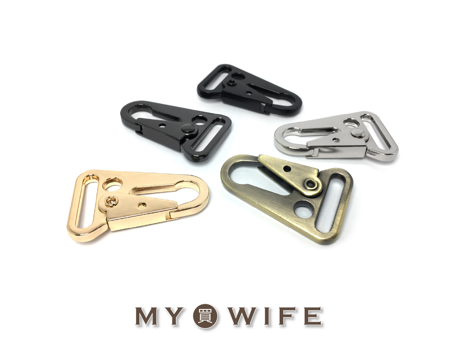 鷹嘴合金勾/鷹嘴合金扣_傘繩配件/戶外/勾扣_5色3規格【XY-21120608】