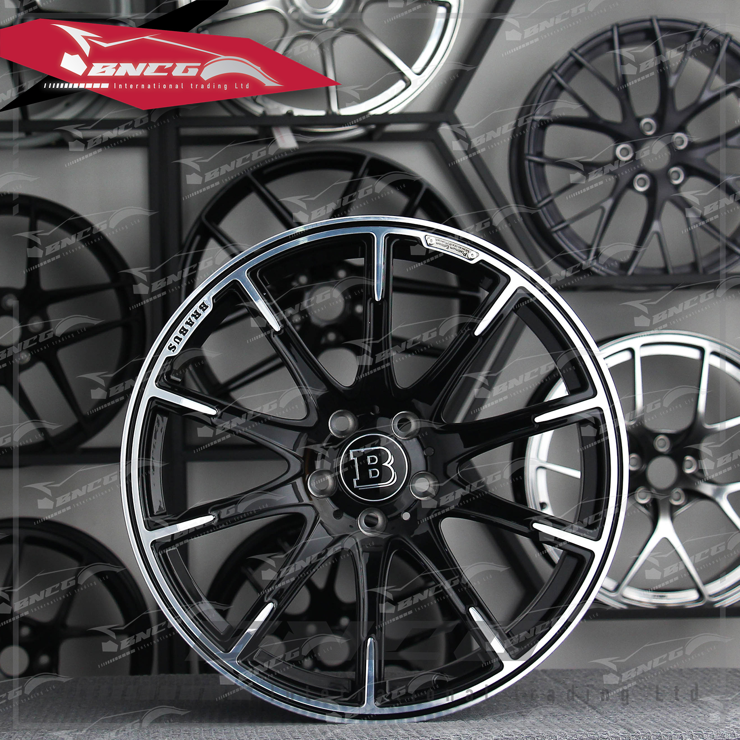 單片式 萬噸鍛造工藝輪圈 Brabus 巴博斯 改裝 高強度 輕量化 客製化 訂製鋁圈