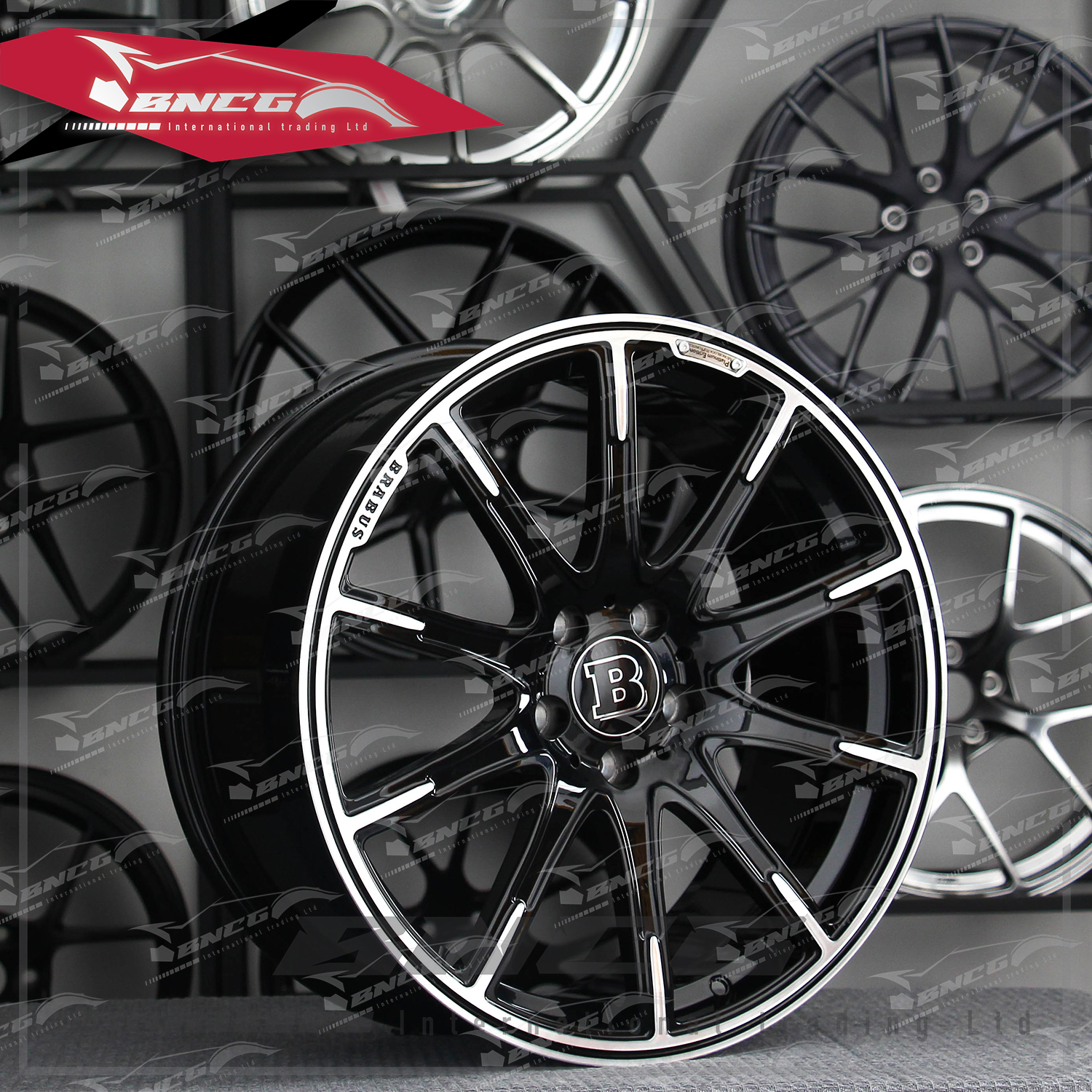 單片式 萬噸鍛造工藝輪圈 Brabus 巴博斯 改裝 高強度 輕量化 客製化 訂製鋁圈