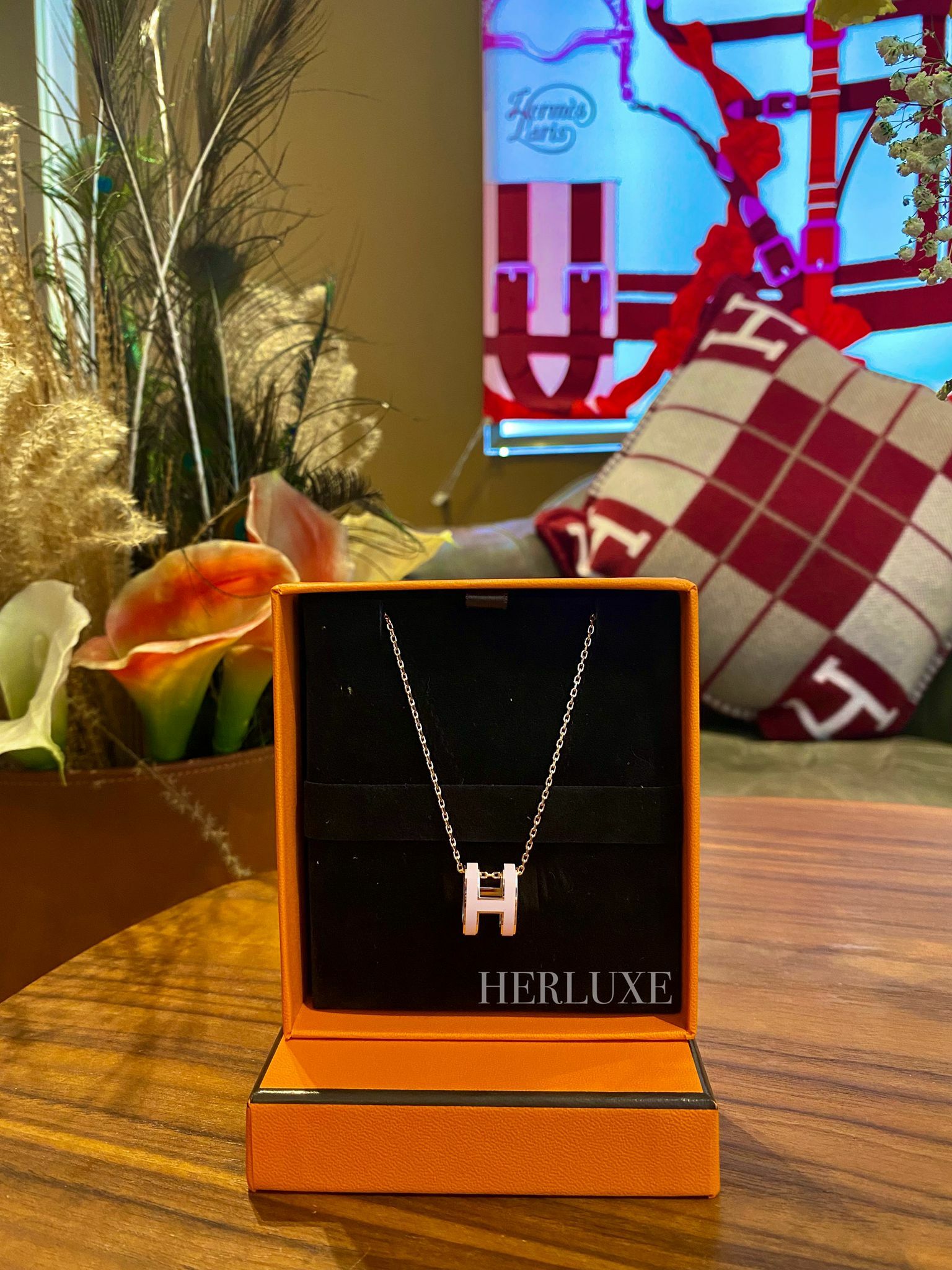 Pop H necklace 3Q rose sakura CD