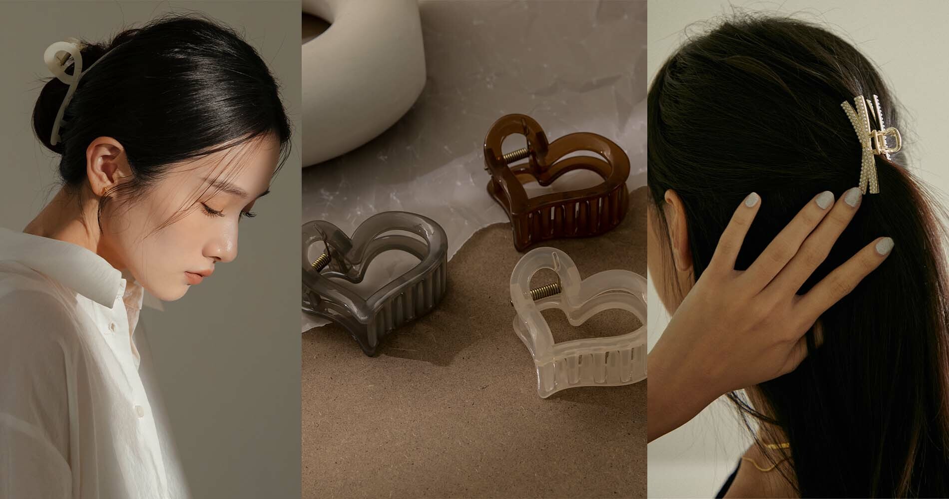 髮帶穿搭造型 髮帶變化怎麼綁 韓系鯊魚夾