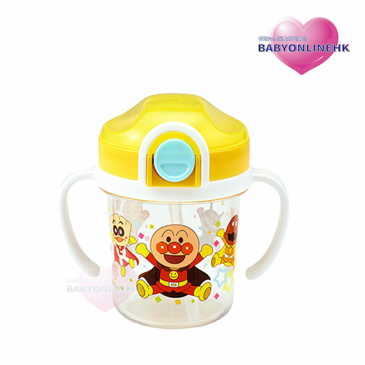 ANPANMAN麵包超人鎖蓋吸管學習杯200ml 日本製