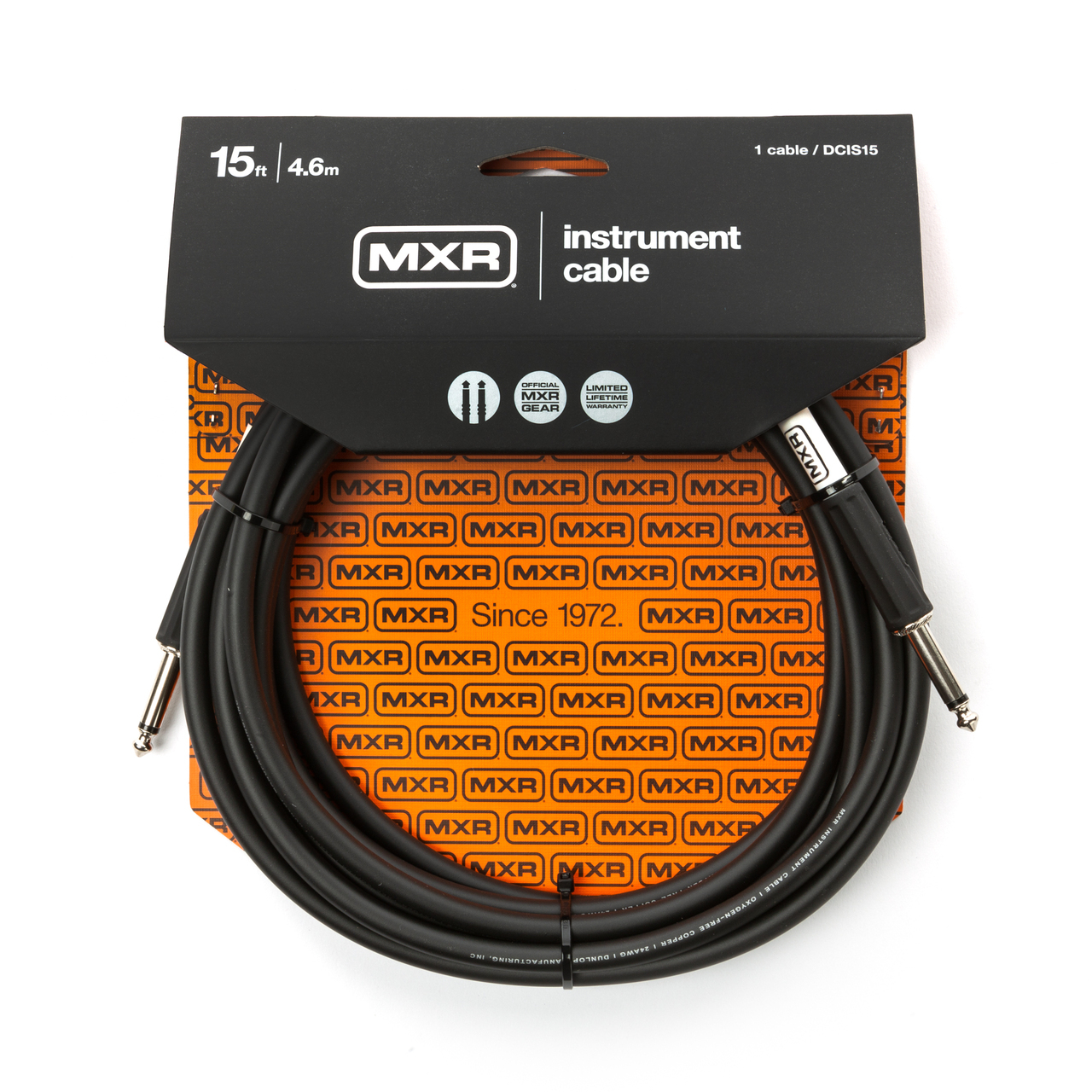 Dunlop MXR DCIS Standard系列 雙直頭 導線 10呎 15呎 20呎