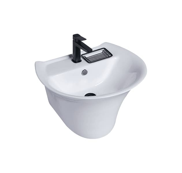 OVO京典衛浴 臉盆龍頭薦型號 L1506 / F8280 壁掛一體型臉盆 + 臉盆單孔龍頭 *