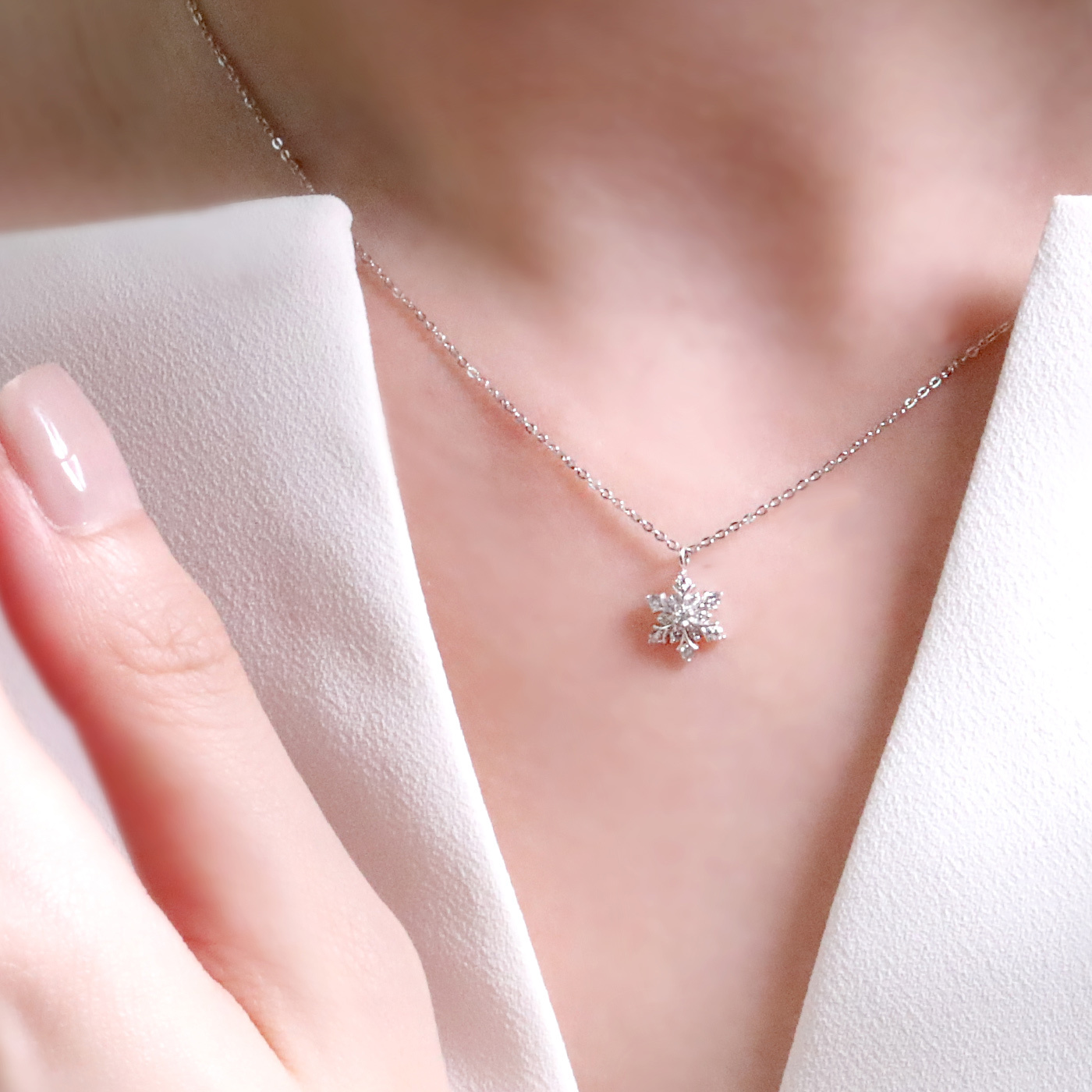 小雪花 — 10分鑽石項鍊