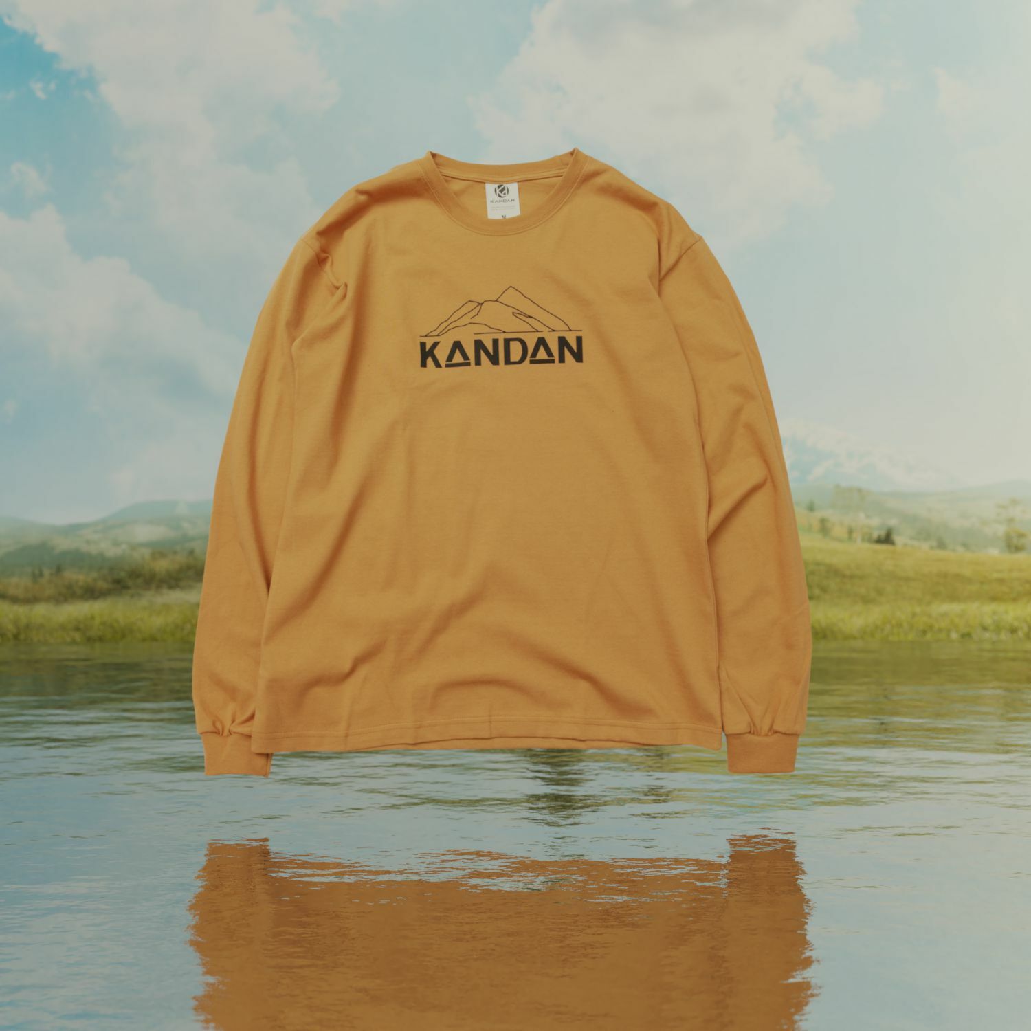 KID ® KANDAN系列 山脈長T 橘