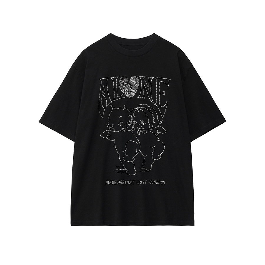 【 MAMC | 水鑽BABY短TEE - 2色 】