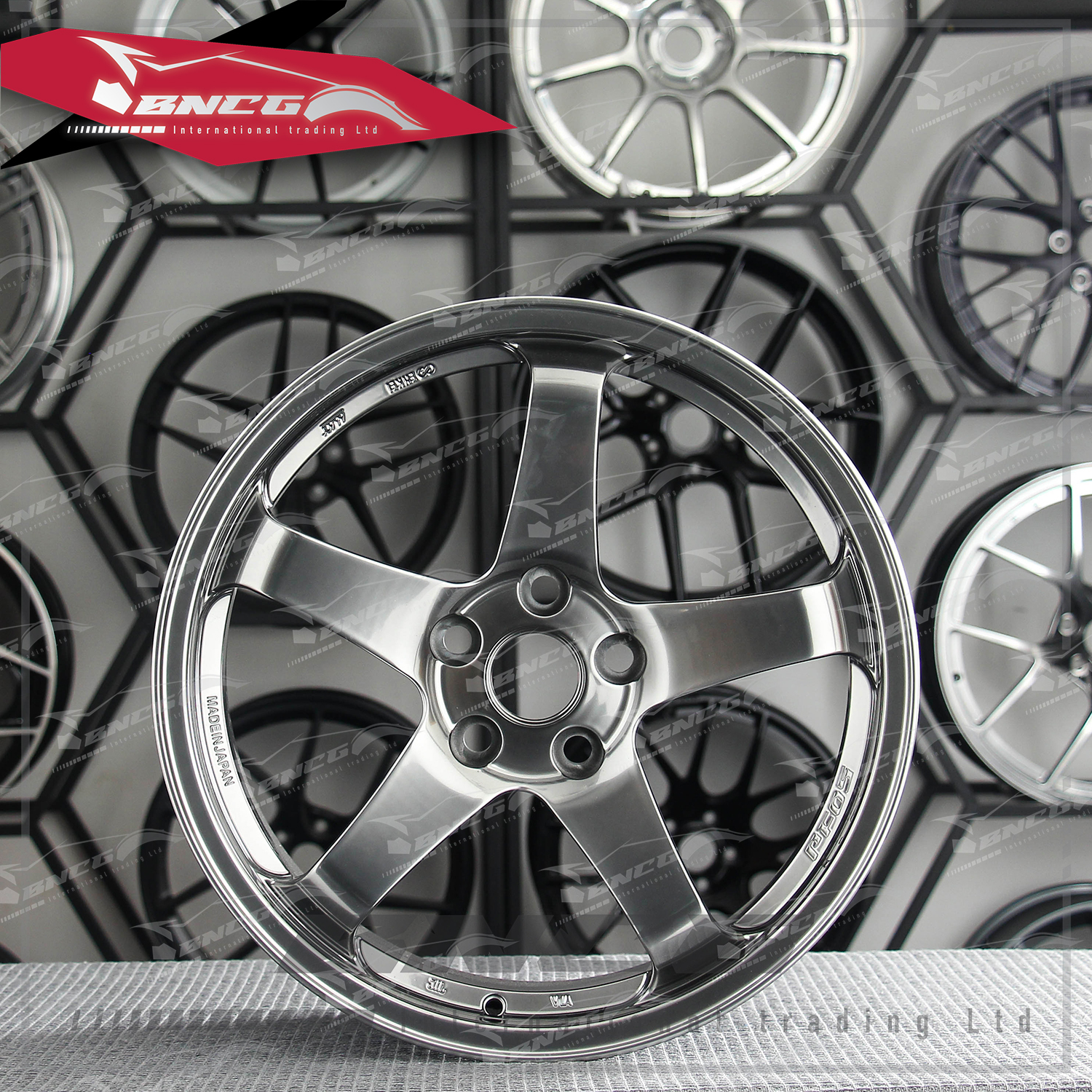 單片式 萬噸鍛造工藝輪圈 RAYS TE37 亮黑套色工藝 品牌訂製鋁圈 改裝 高強度 輕量化 客製化 訂製鋁圈