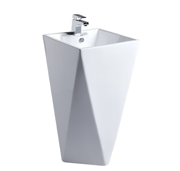 OVO京典衛浴 臉盆龍頭推薦型號 L2008 / F8043 落地型臉盆 + 臉盆單孔龍頭 *