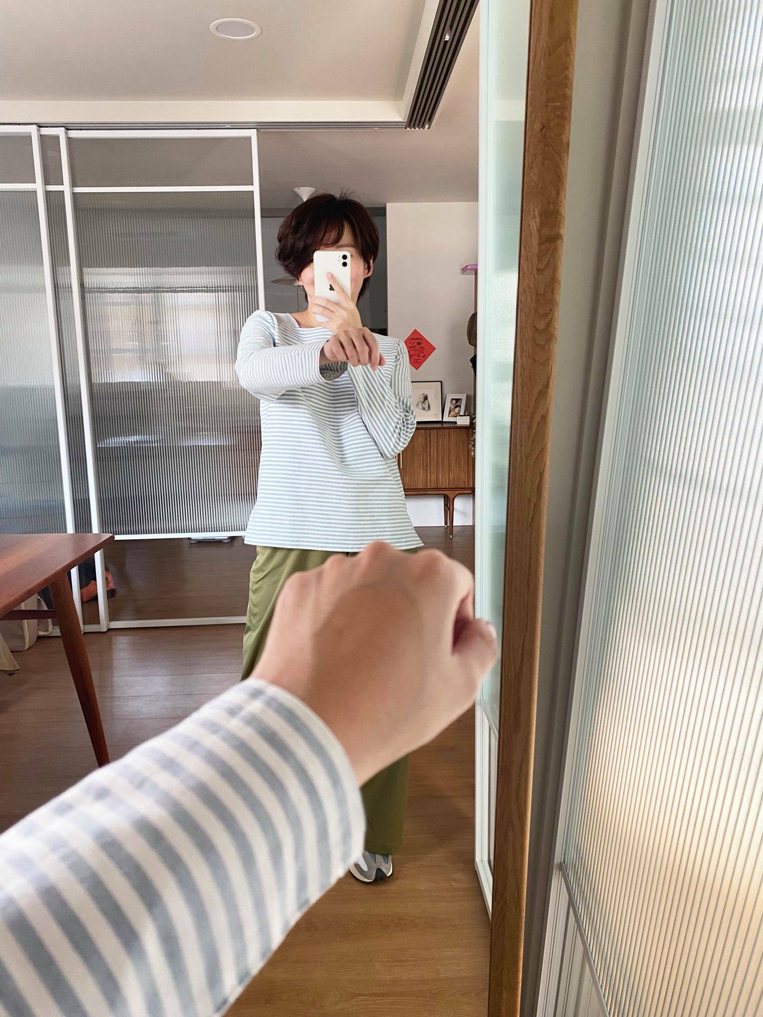 溫蒂小姐的條紋上衣-藍騎士