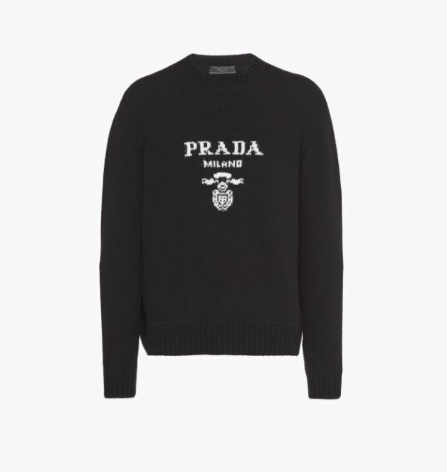 PRADA Wool and cashmere crew-neck sweater