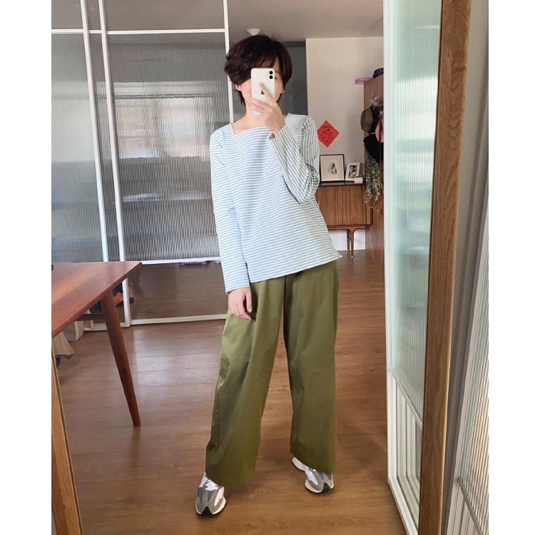 溫蒂小姐的條紋上衣-藍騎士