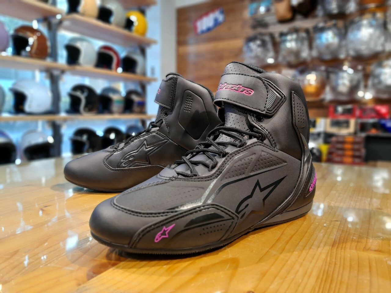ALPINESTARS STELLA FASTER 3 SHOES BLACK/FUCHSIA 女版 黑粉 車靴