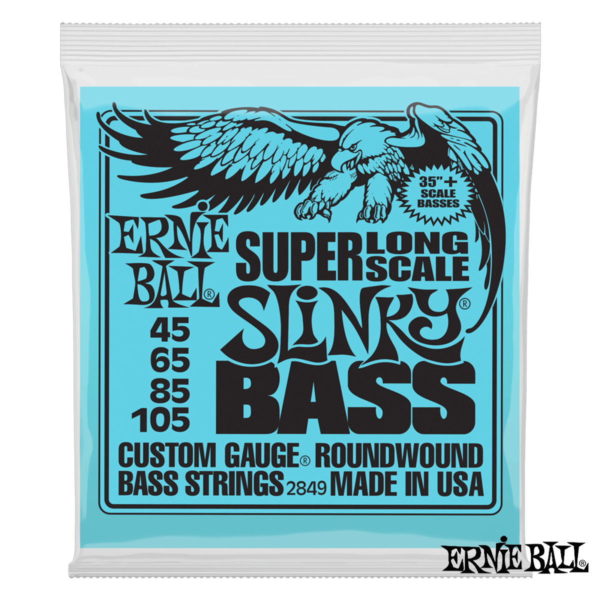 Ernie Ball P02849 SL (45-105) 鎳纏繞 電貝斯 弦