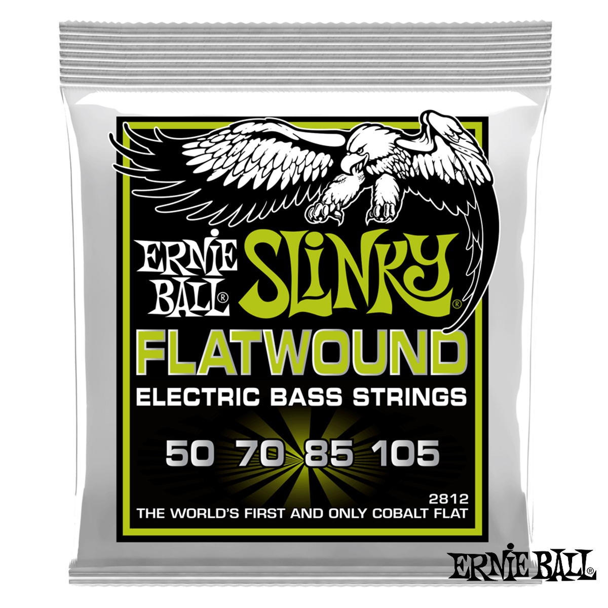 Ernie Ball 2812 Flatwound (50-105) 平滑弦/鈷纏繞平滑/電貝斯/4弦