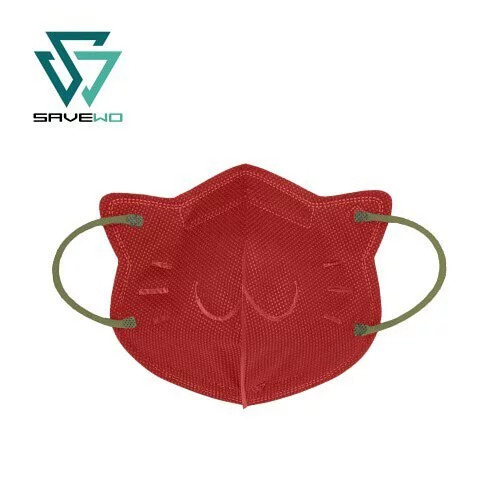 🛡️1片口罩,全店全選🛡️【7-13歲幼年】* L-細碼 *SAVEWO 3DMEOW 聖誕特別版「聖誕小狼」立體喵口罩 1片獨立包裝/盒