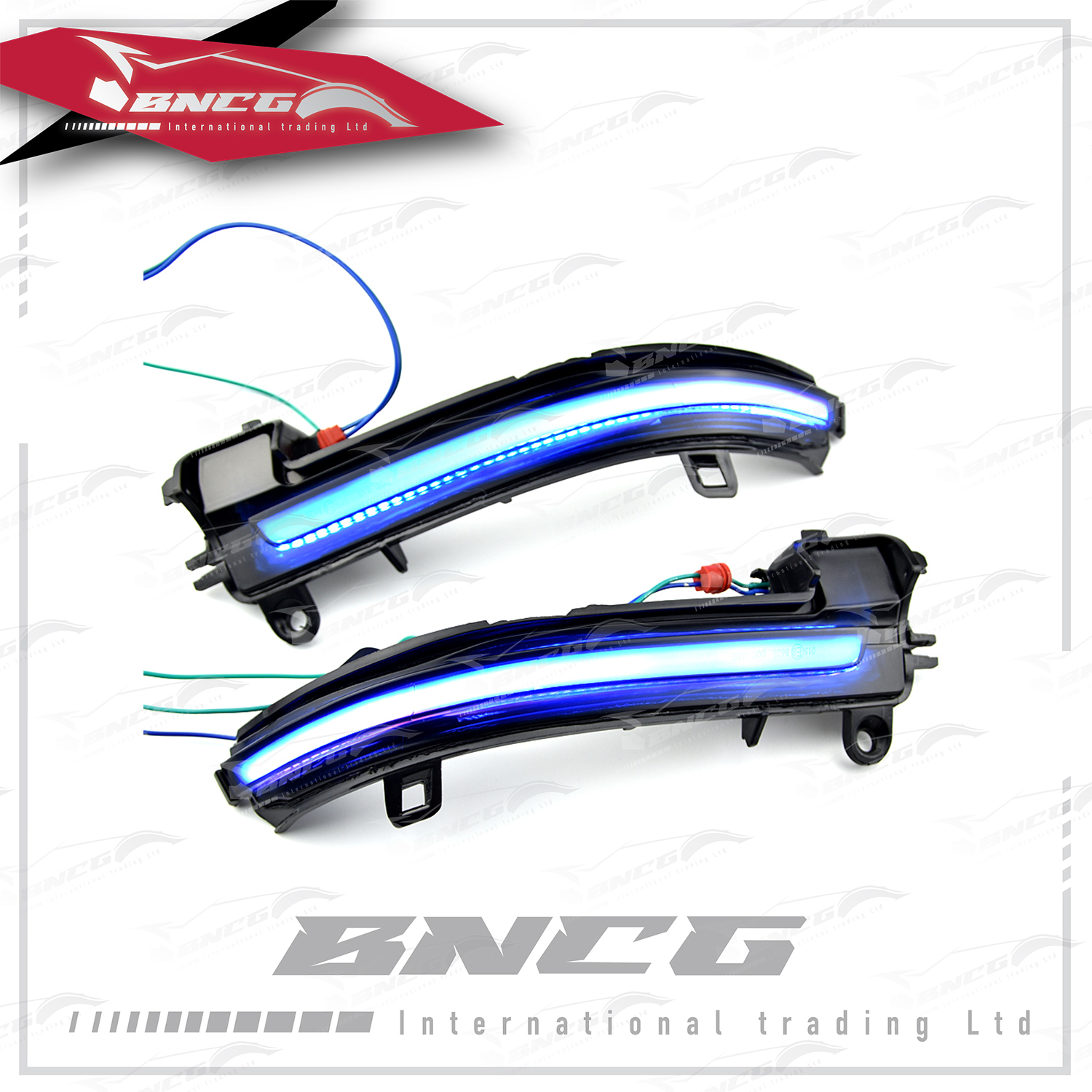 寶馬 BMW 1, 2, 3, 4, X1, M2 改裝 外觀件 燈飾 後照鏡 一抹藍 跑馬燈 流水燈 方向燈【一對裝】