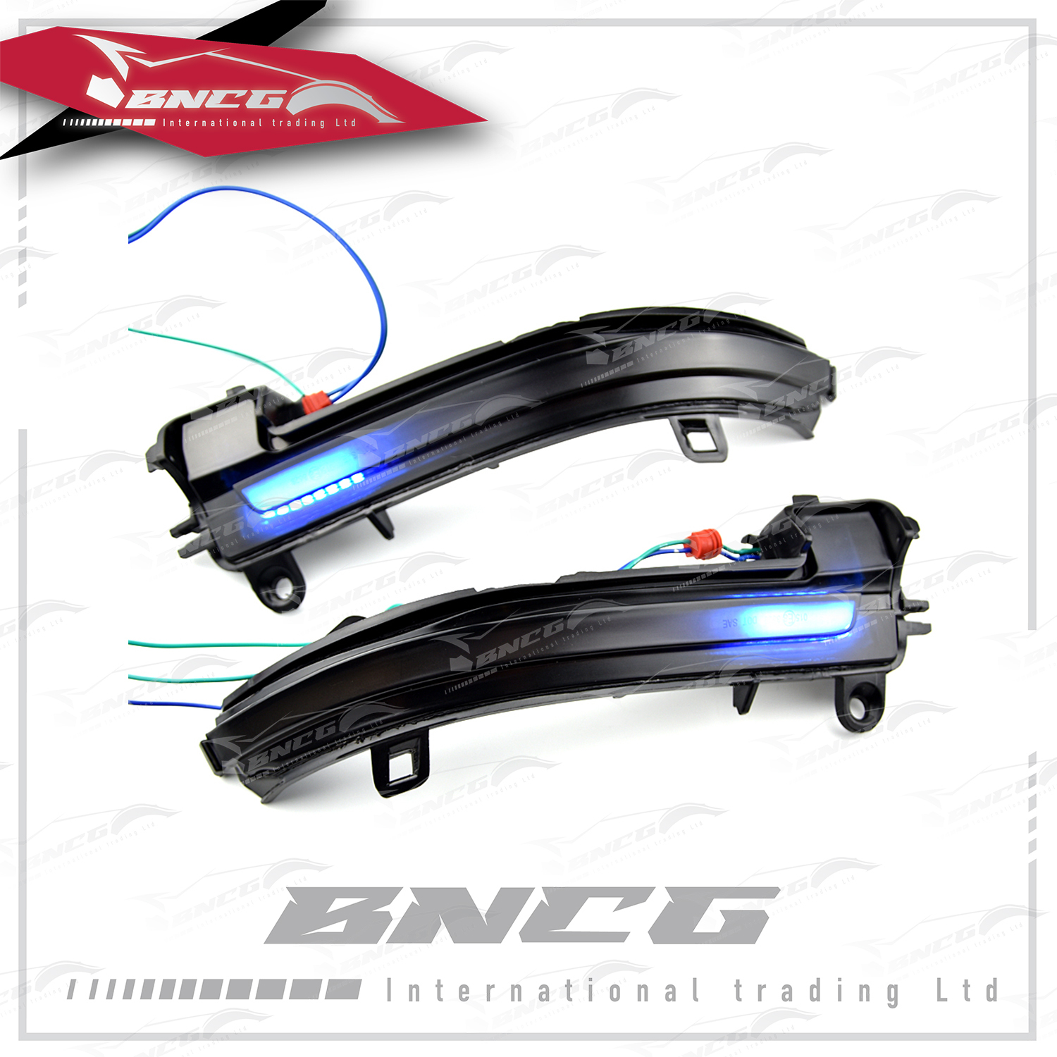 寶馬 BMW 1, 2, 3, 4, X1, M2 改裝 外觀件 燈飾 後照鏡 一抹藍 跑馬燈 流水燈 方向燈【一對裝】