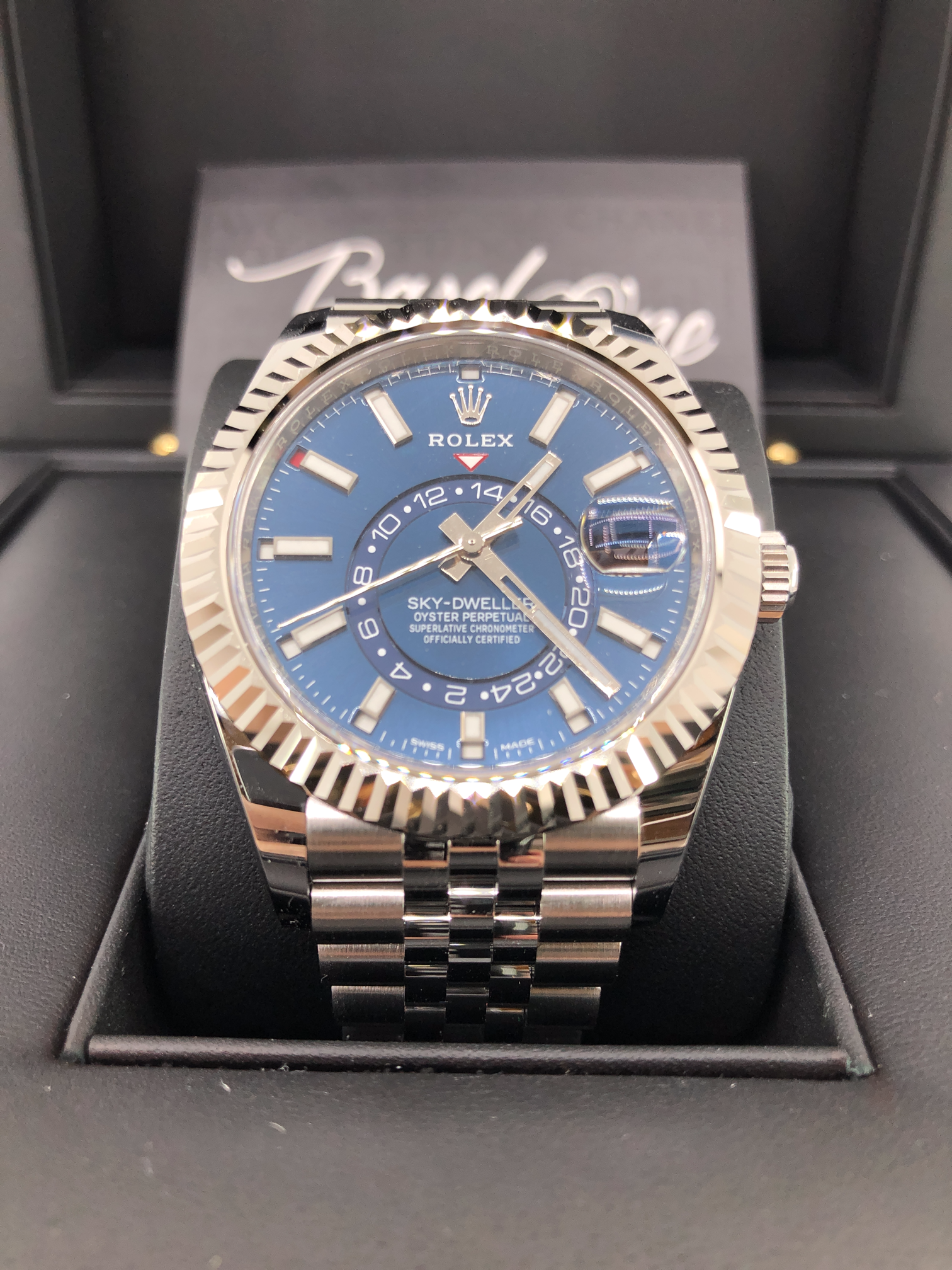ROLEX 326934 SKY-DWELLER BLUE 42mm JUBILEE BRACELET
