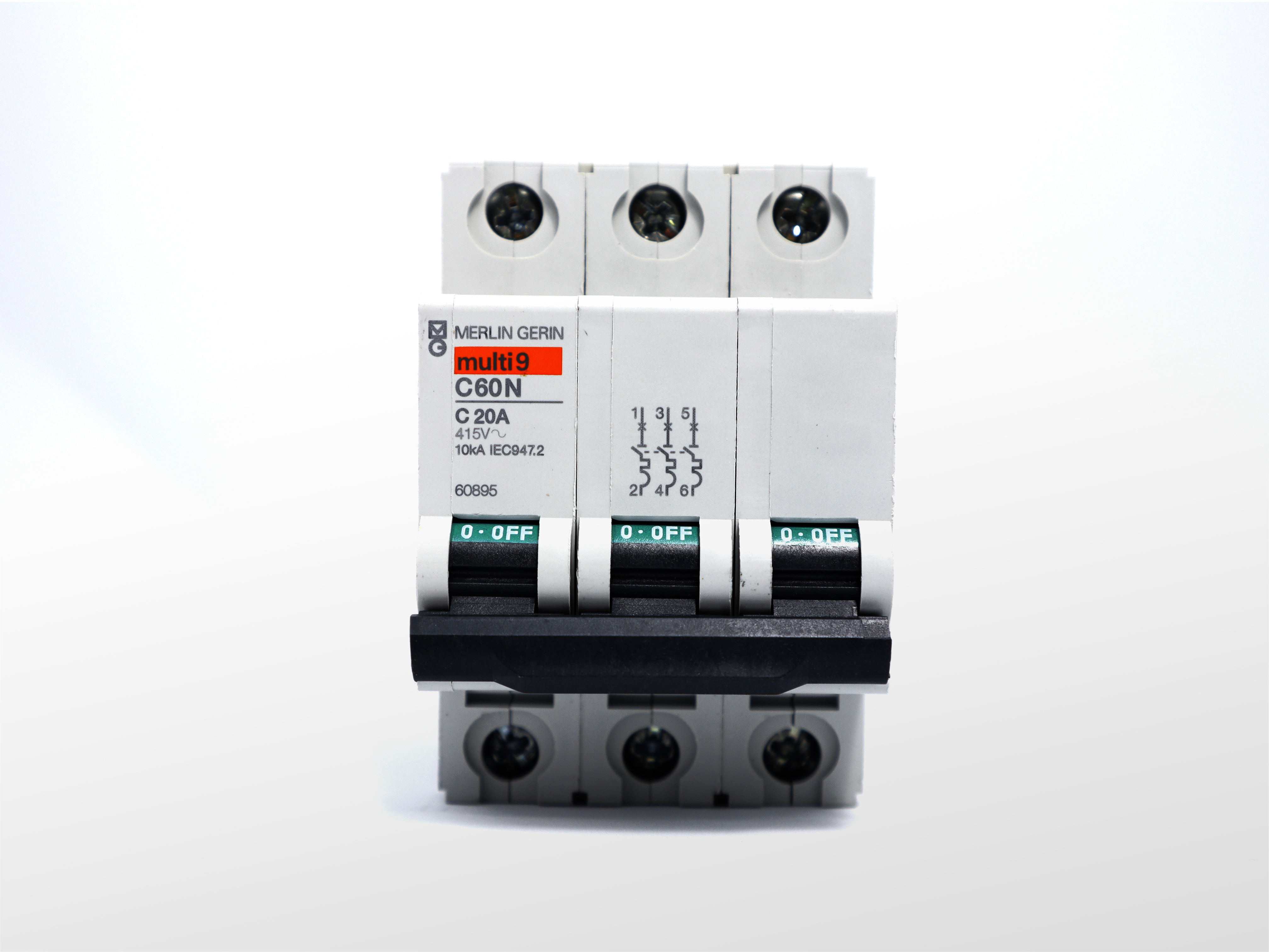 Schneider Electric M/G電路保護器C60N 3P 20A 60895