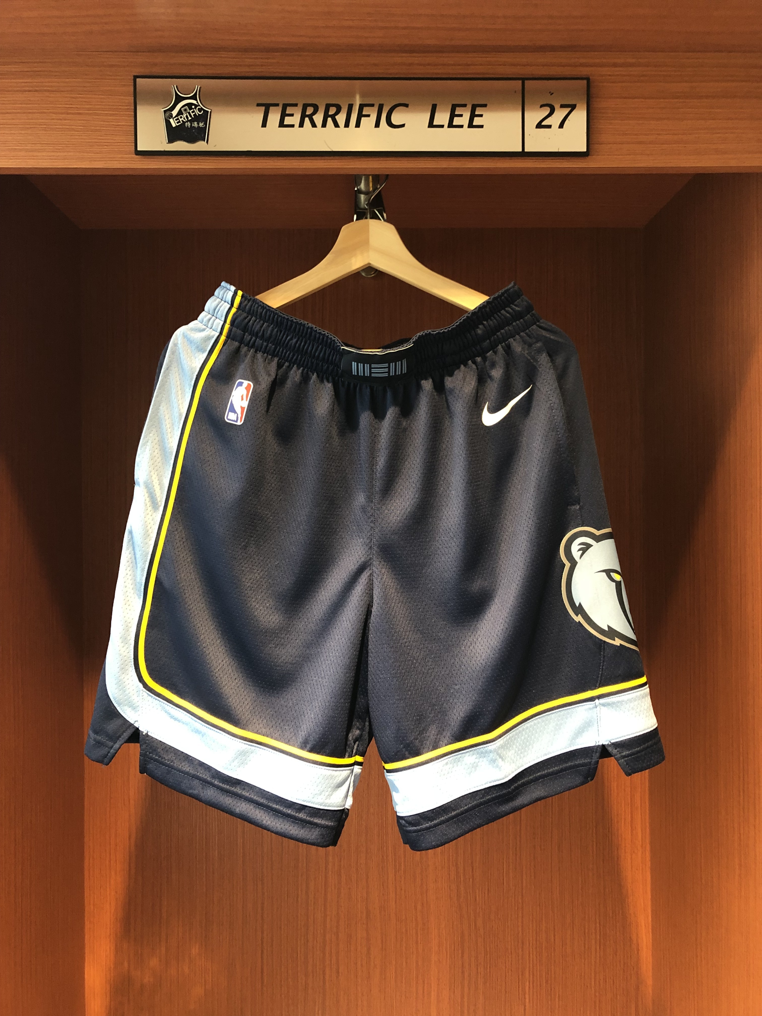 NBA球褲 Memphis Grizzlies 曼非斯灰熊深藍球褲 Icon Nike Swingman Shorts 球迷版 有口袋 全新