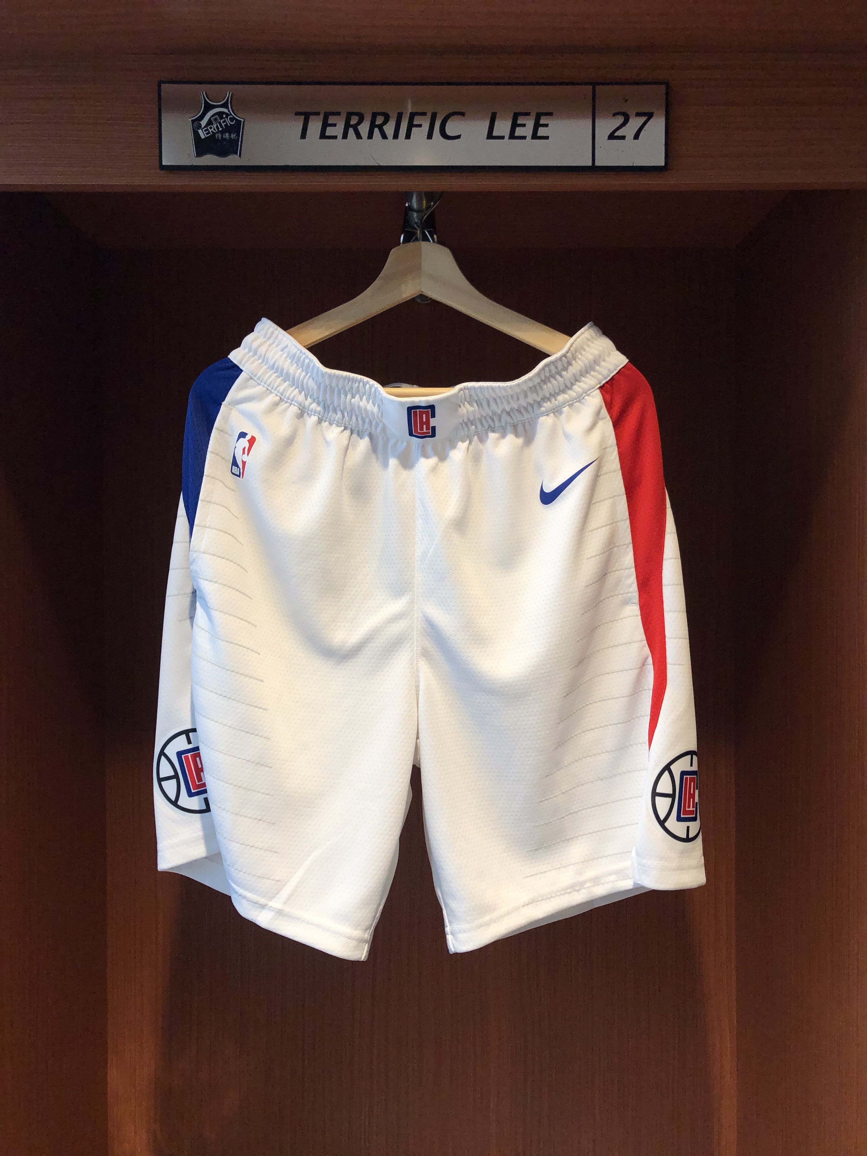 NBA球褲 LA Clippers 洛杉磯快艇白球褲 Association Nike Swingman Shorts 球迷版 有口袋 全新