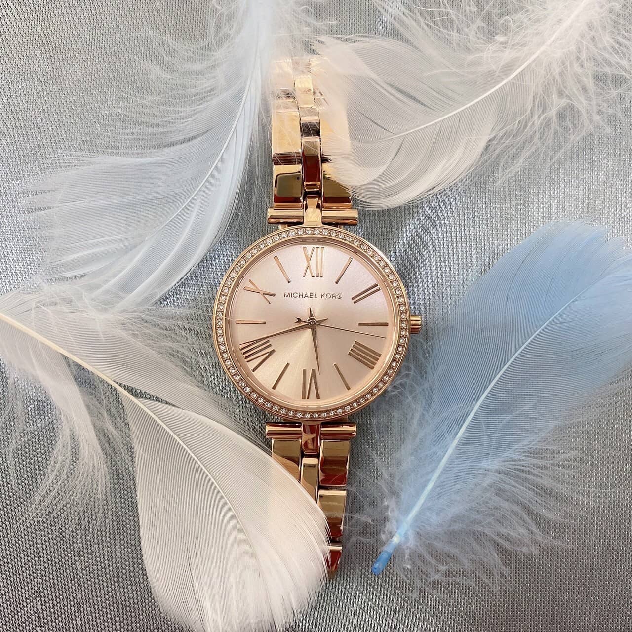 【MICHAEL KORS】簡約時尚感玫瑰金腕錶 MK3904 33mm 現代鐘錶