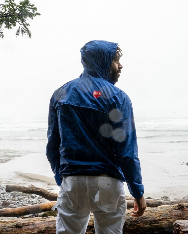 限定]COMME des GARÇONS PLAY x K-WAY ♂♀ AZ-J502 (藍)