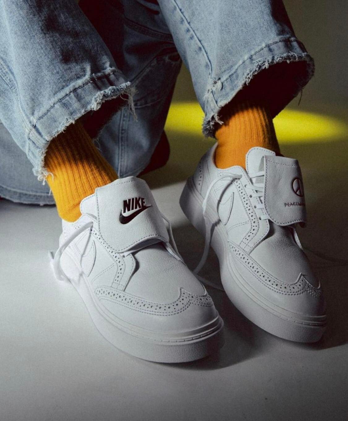 PEACEMINUSONE x Nike Kwondo 1 GD 白色 牛津鞋 DH2482-100