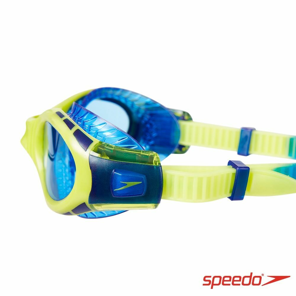 =Speedo= 兒童運動泳鏡 Futura Biofuse Flexiseal 萊姆綠/藍 SD811595C585N