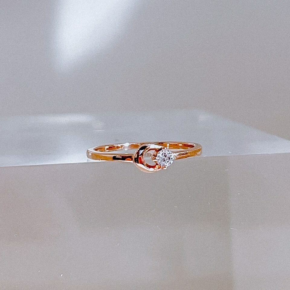 月光焦點 純銀戒指