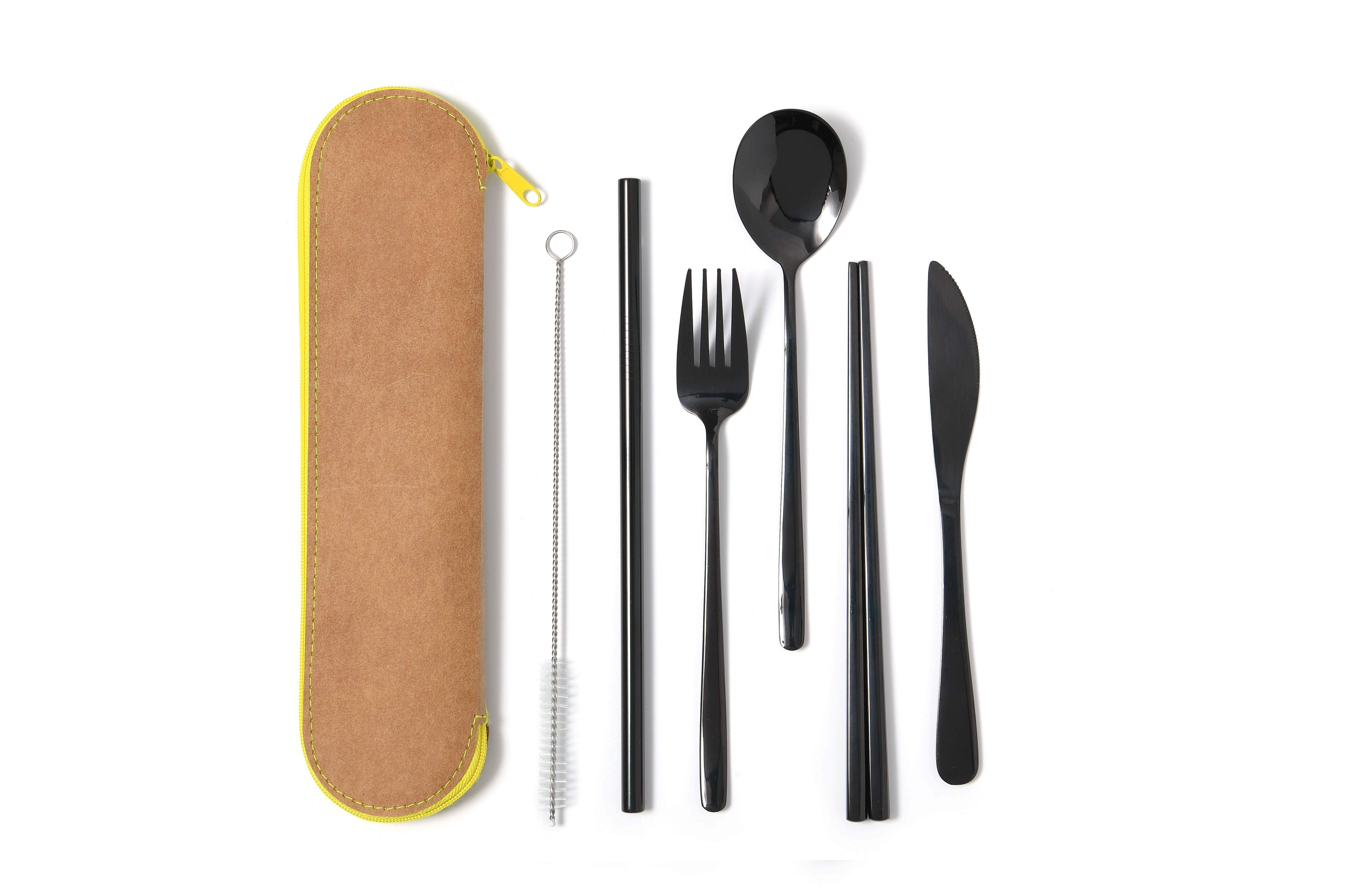 ECO + ECO 不銹鋼餐具、吸管套裝