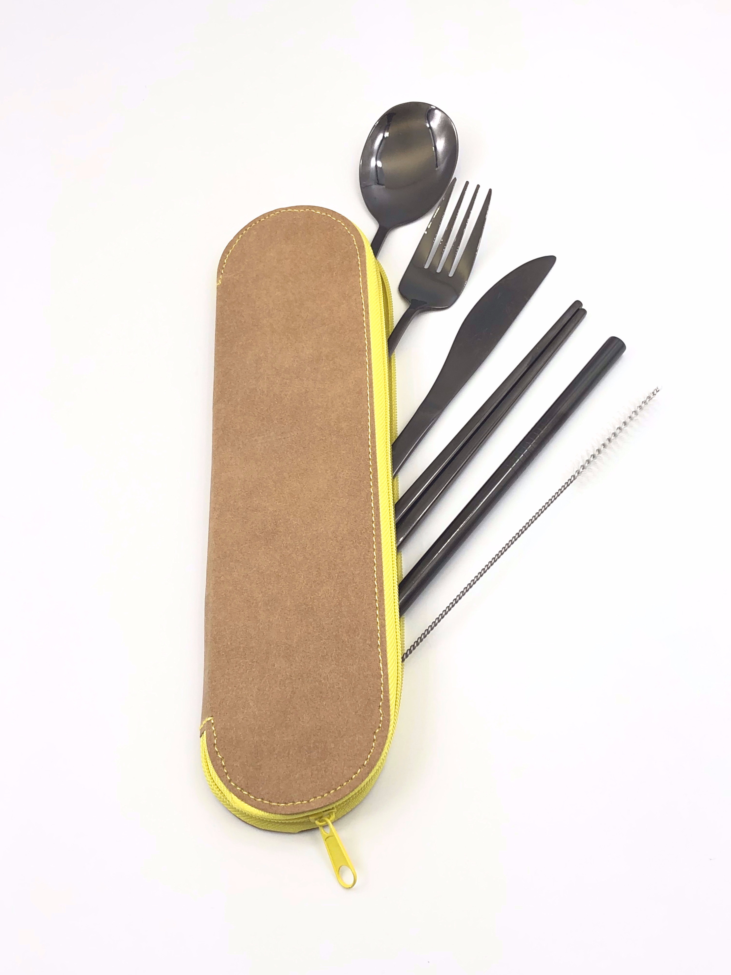 ECO + ECO 不銹鋼餐具、吸管套裝