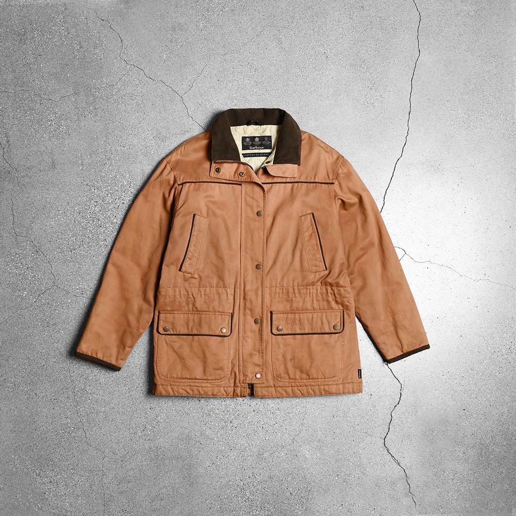 Barbour油布衣、二手古著外套、Barbour Wax Jacket、油布清潔｜vintage