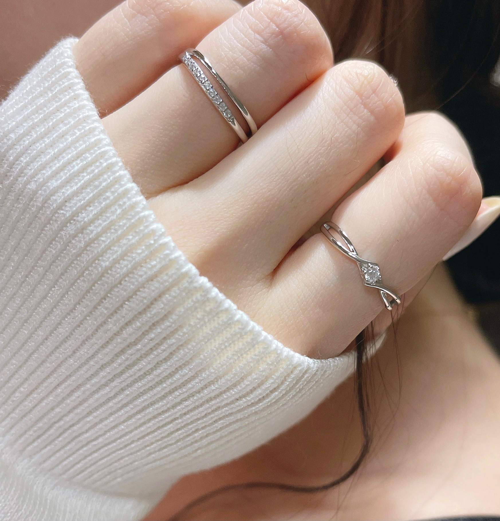 環繞幸福 純銀戒指