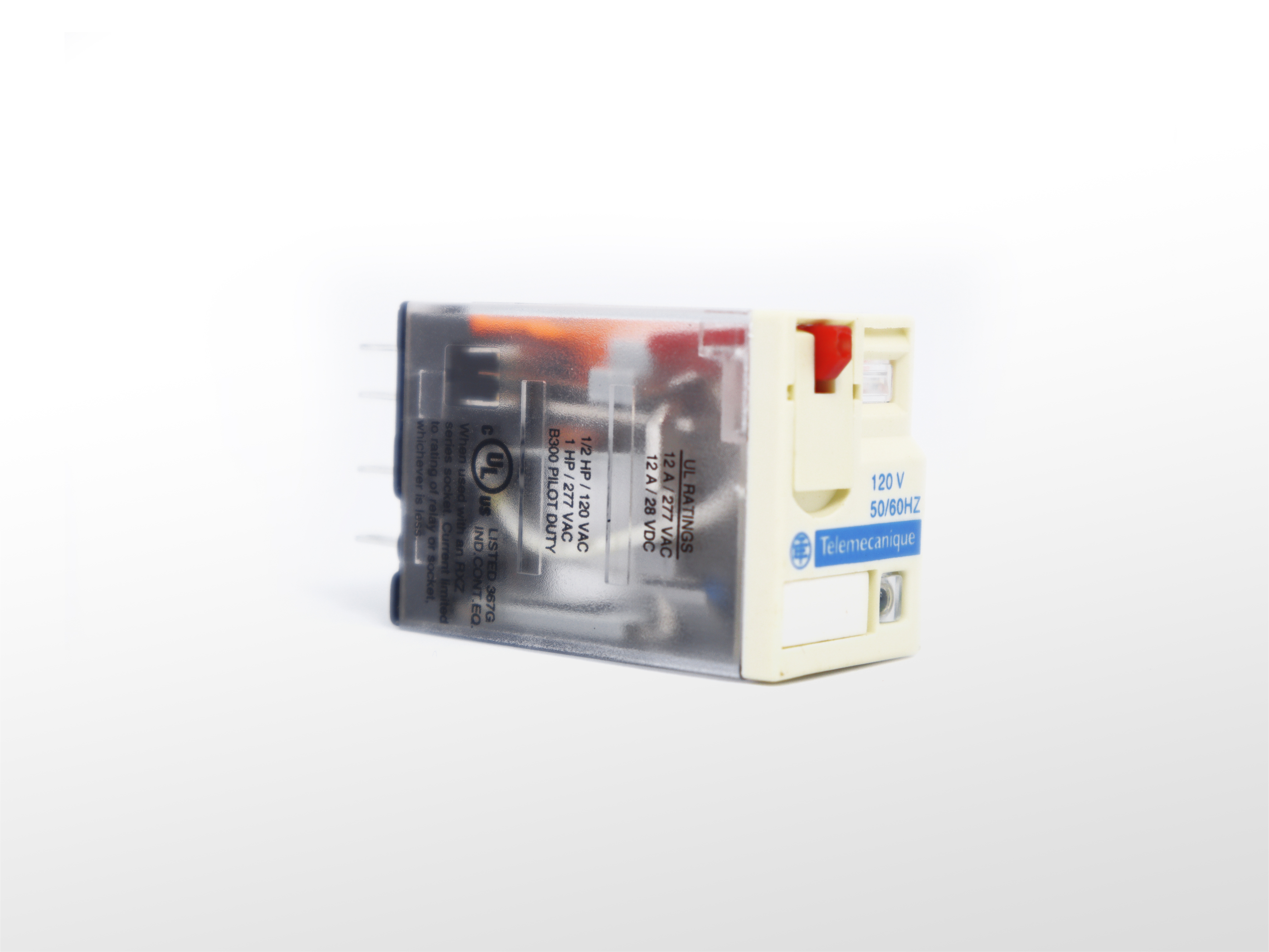 Schneider Electric 2P繼電器附LED燈 110V RXM2AB2F7