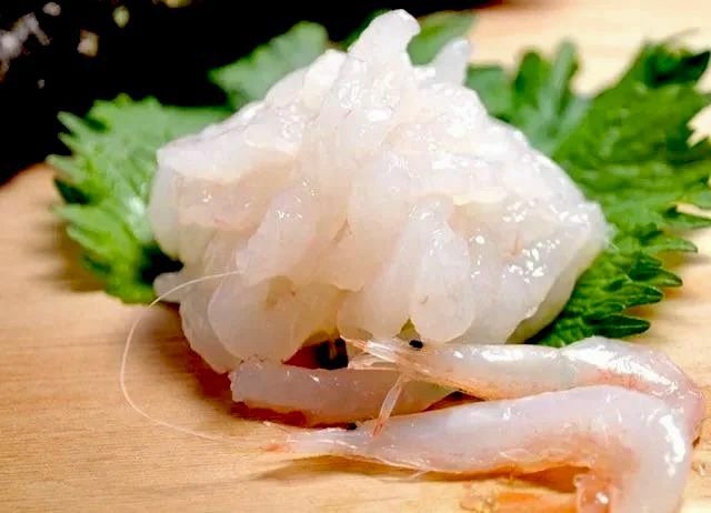 日本白蝦肉刺身