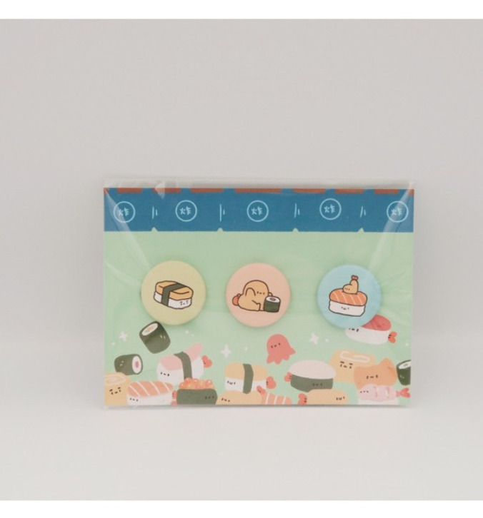 Crazy eyes 瘋狂眼珠｜徽章組｜壽司炸蝦店