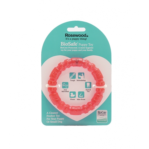 Rosewood BioSafe抗菌玩具系列 圈圈．粉紅色
