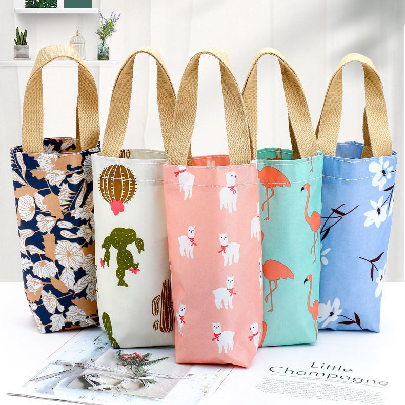 細長棉麻手提袋(款式隨機)