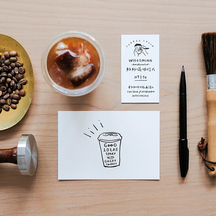 WHOSMiNG 「GOOD COFFE」好好喝明信片