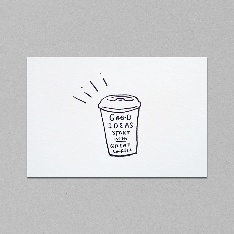 WHOSMiNG 「GOOD COFFE」好好喝明信片
