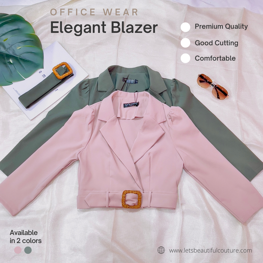 DS662868 - Premium Elegant Blazer With Belt
