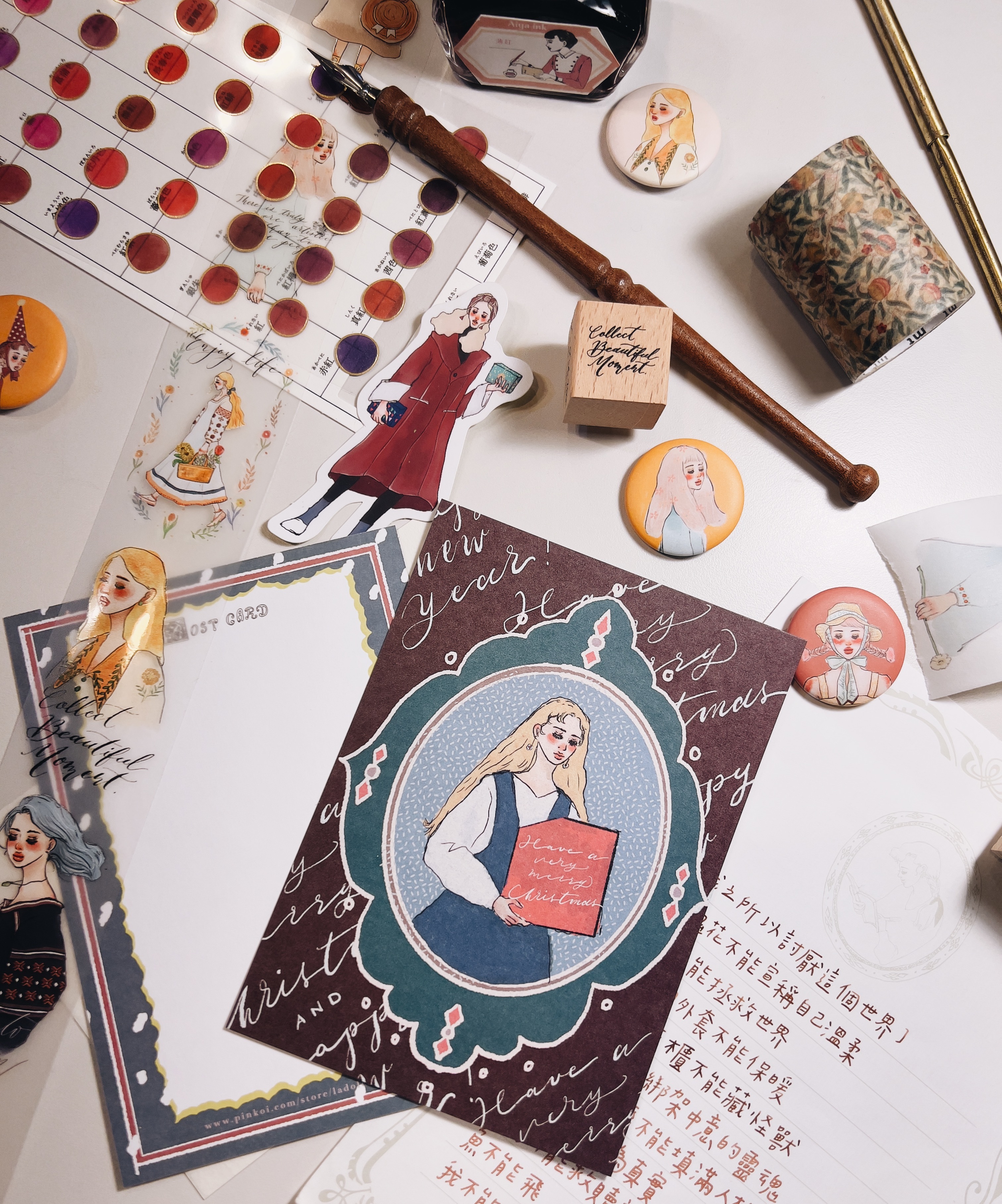 優雅聖誕明信片 ｜甜蜜生活