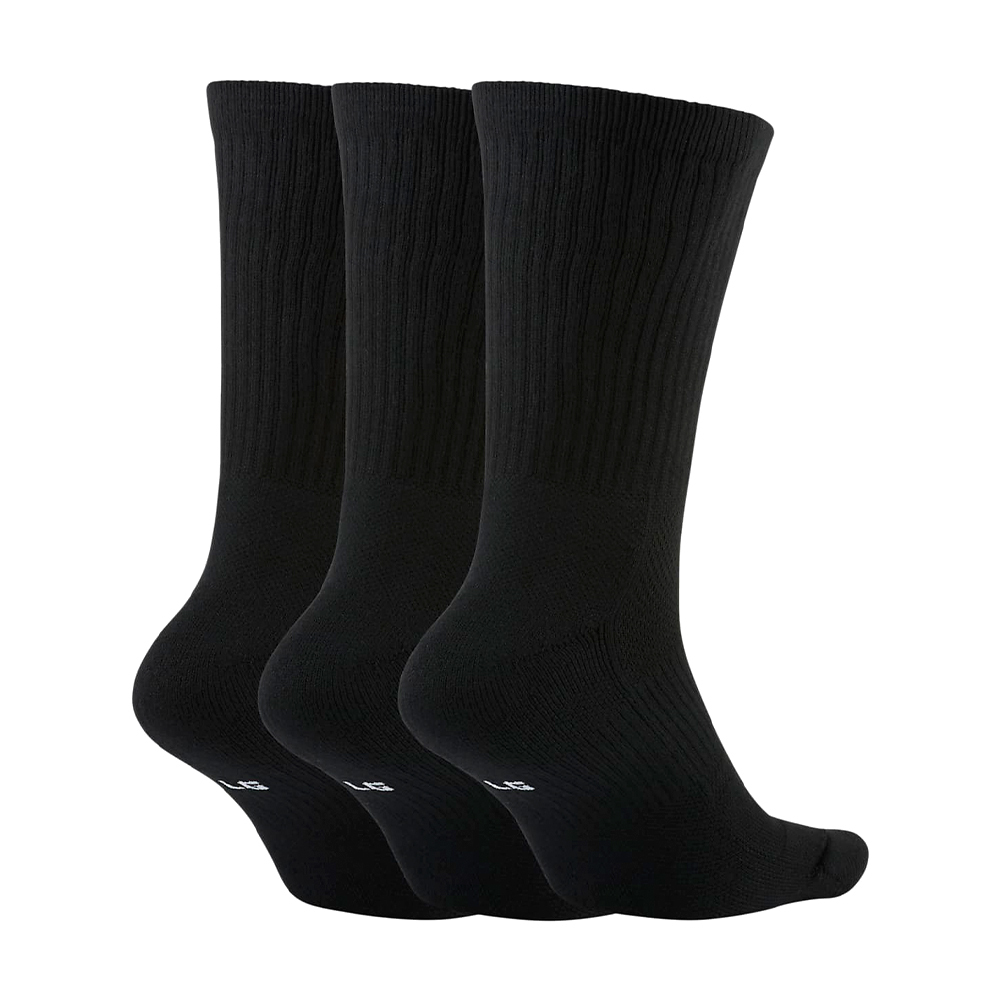 Nike Everyday Cushioned 黑白 三雙入 中筒 籃球襪 DA2123-010