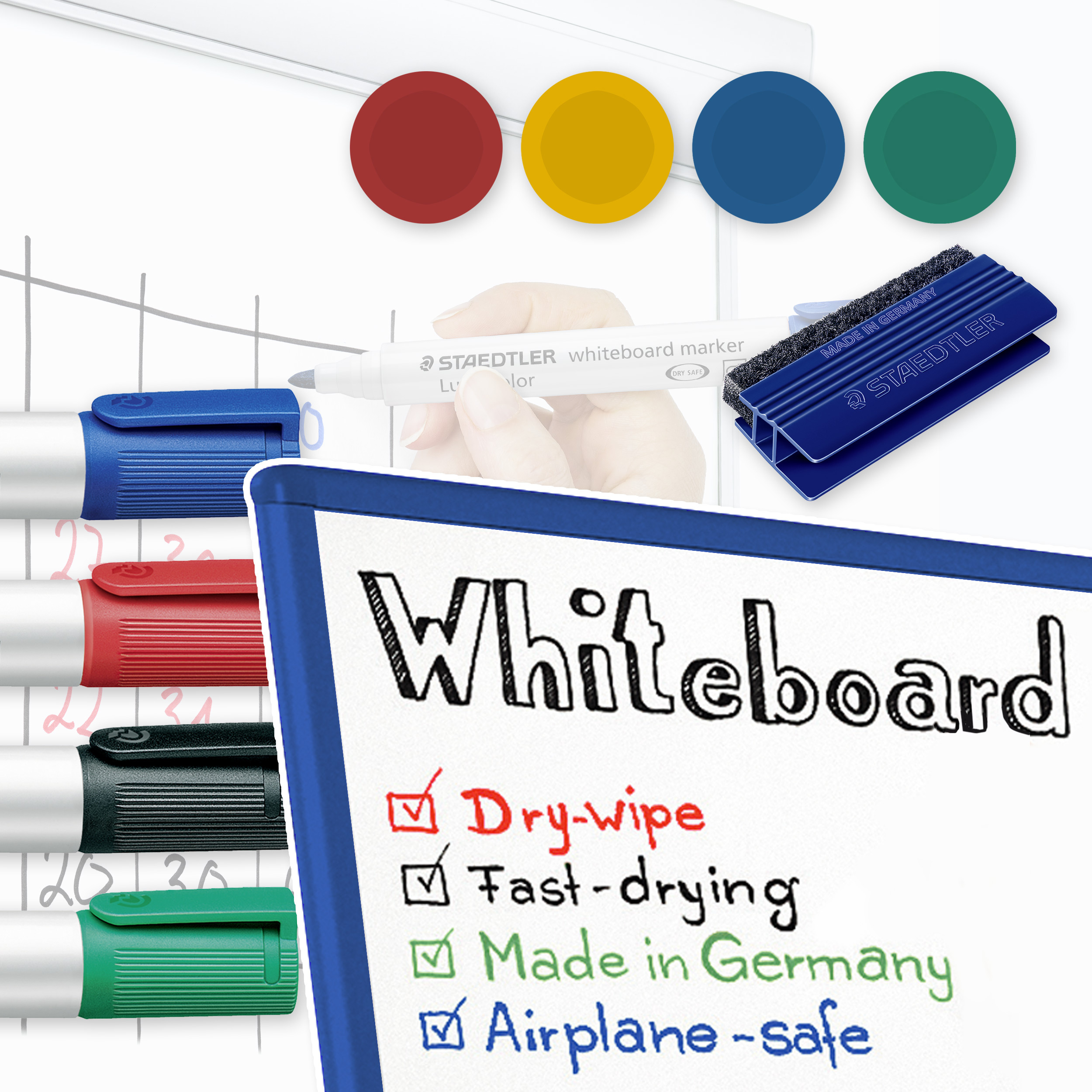 【STAEDTLER 施德樓】 快樂學園白板禮盒組 MS-NCGF 351 WB